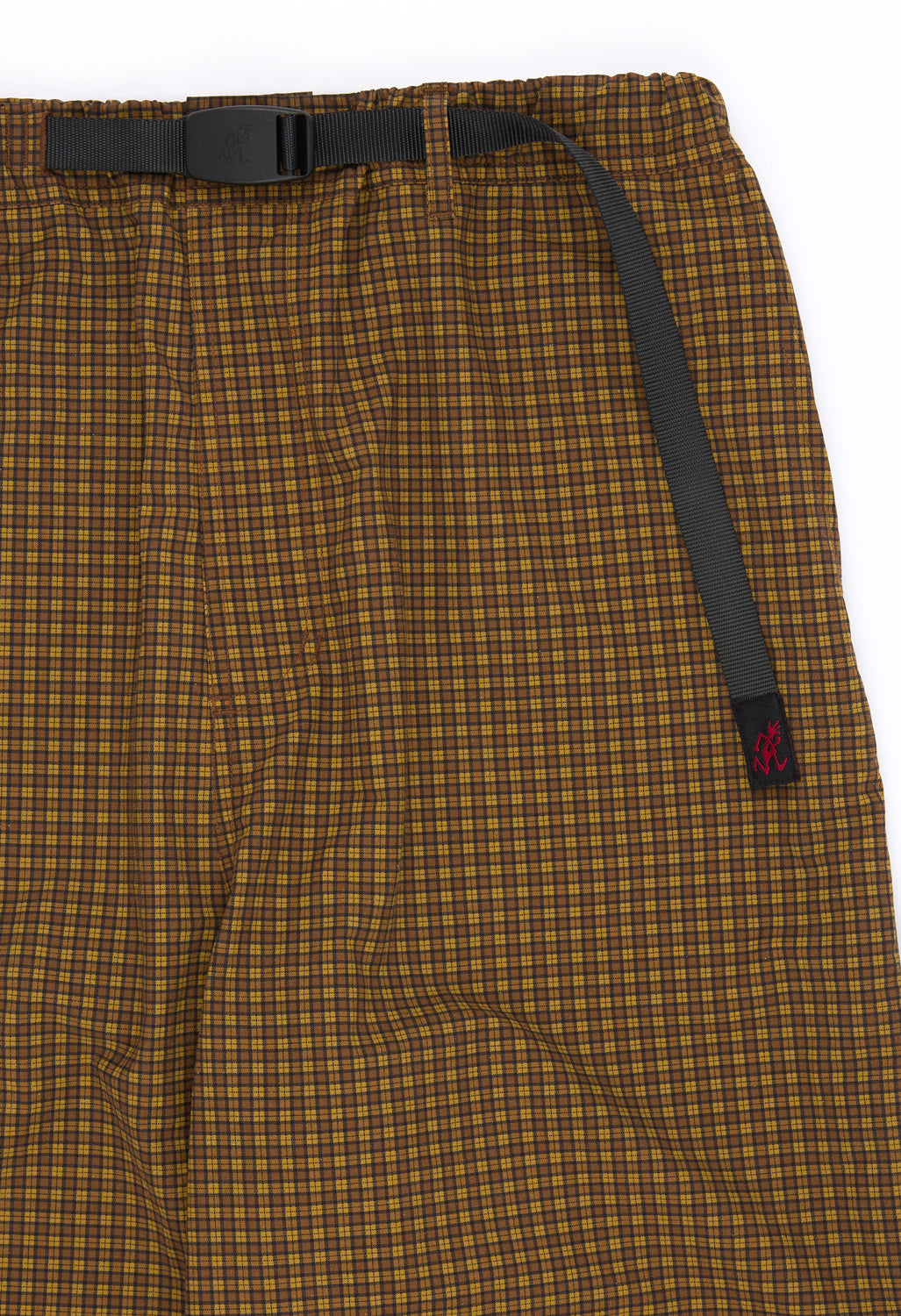 Gramicci Men's Mini Check Nylon Pants - Brown Check
