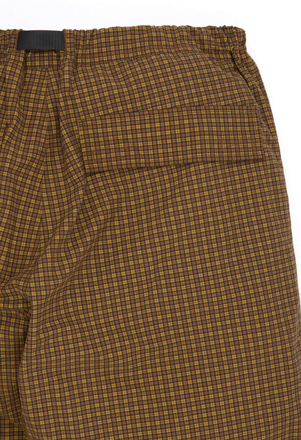 Gramicci Men's Mini Check Nylon Pants - Brown Check