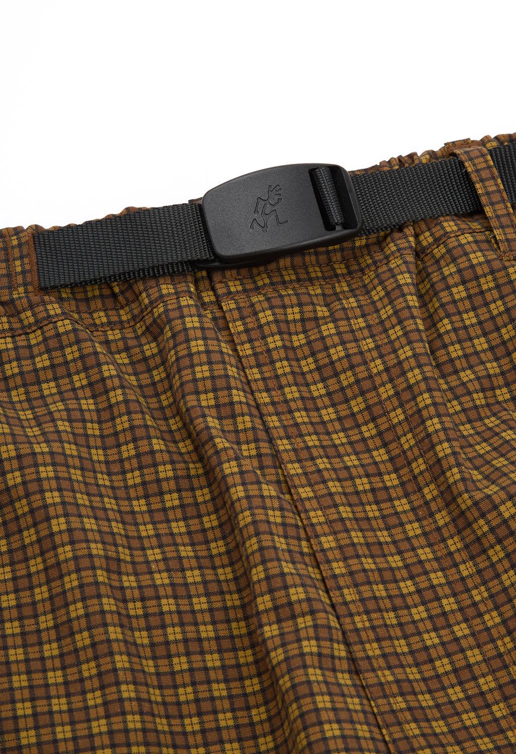 Gramicci Men's Mini Check Nylon Pants - Brown Check