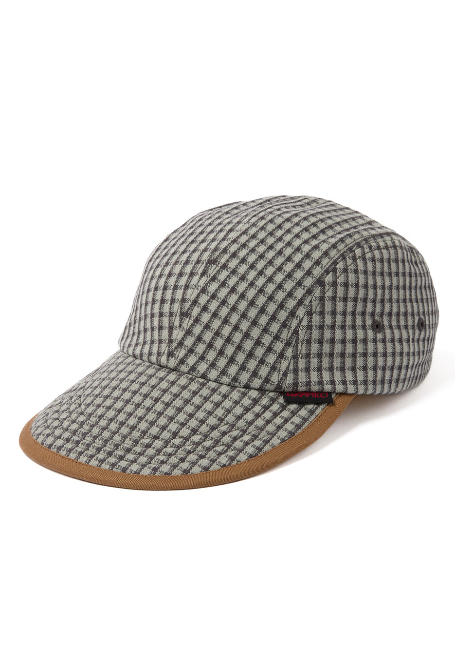 Gramicci Dobby Plaid Long Bill Cap - Stone