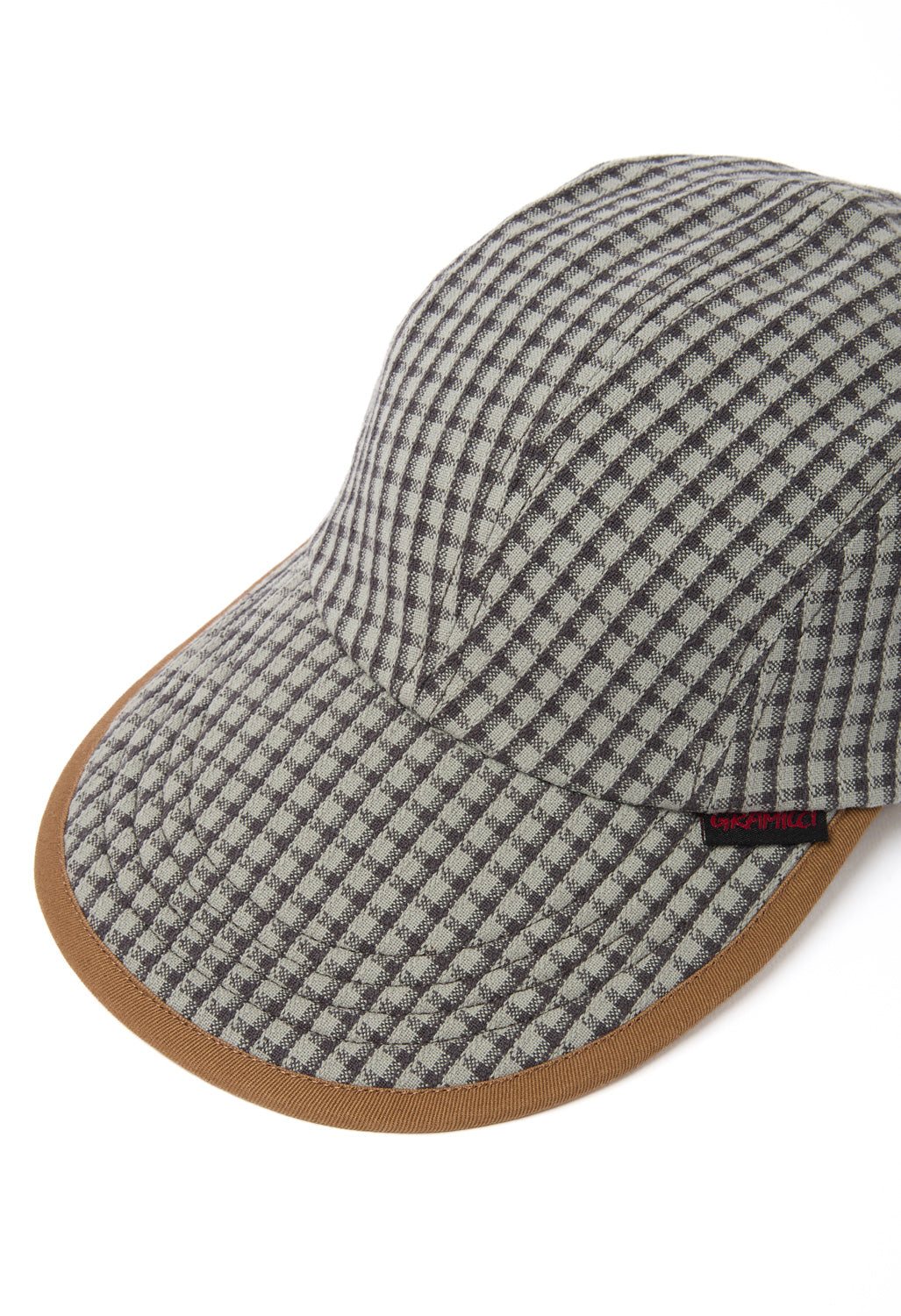 Gramicci Dobby Plaid Long Bill Cap - Stone