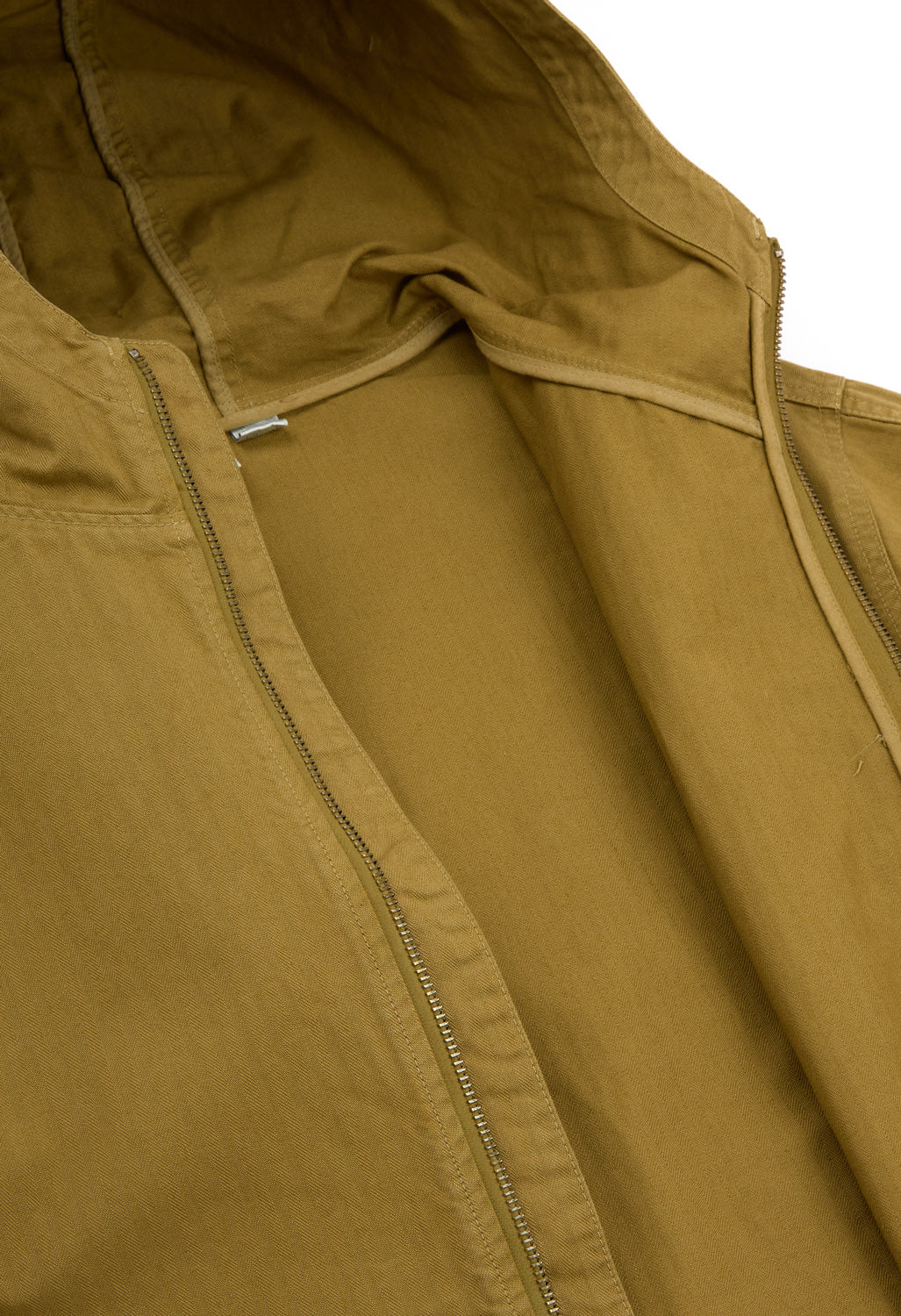 Gramicci Men's Herringbone Hooded Jacket - Olive Drab