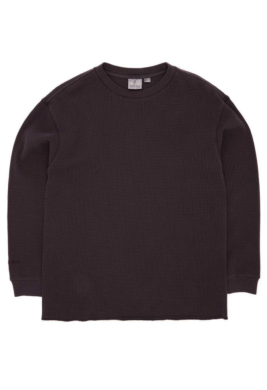 Gramicci Men's Waffle Crew - Fossil Pigment