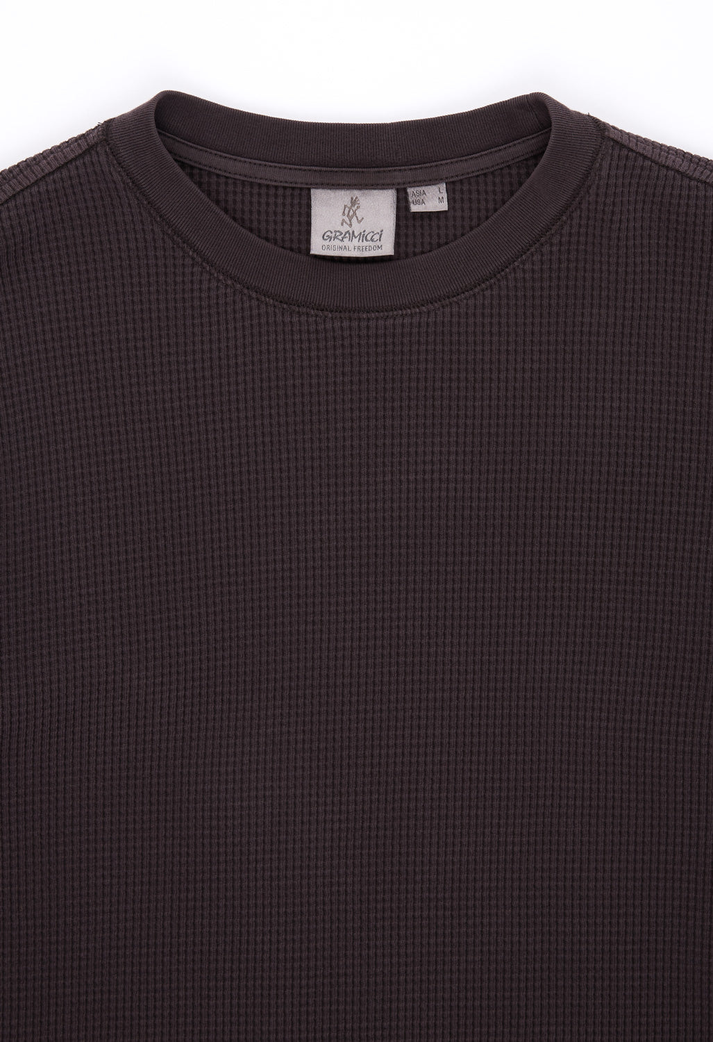 Gramicci Men's Waffle Crew - Fossil Pigment