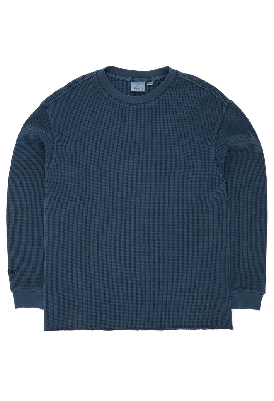 Gramicci Men's Waffle Crew - Dark Navy Pigment