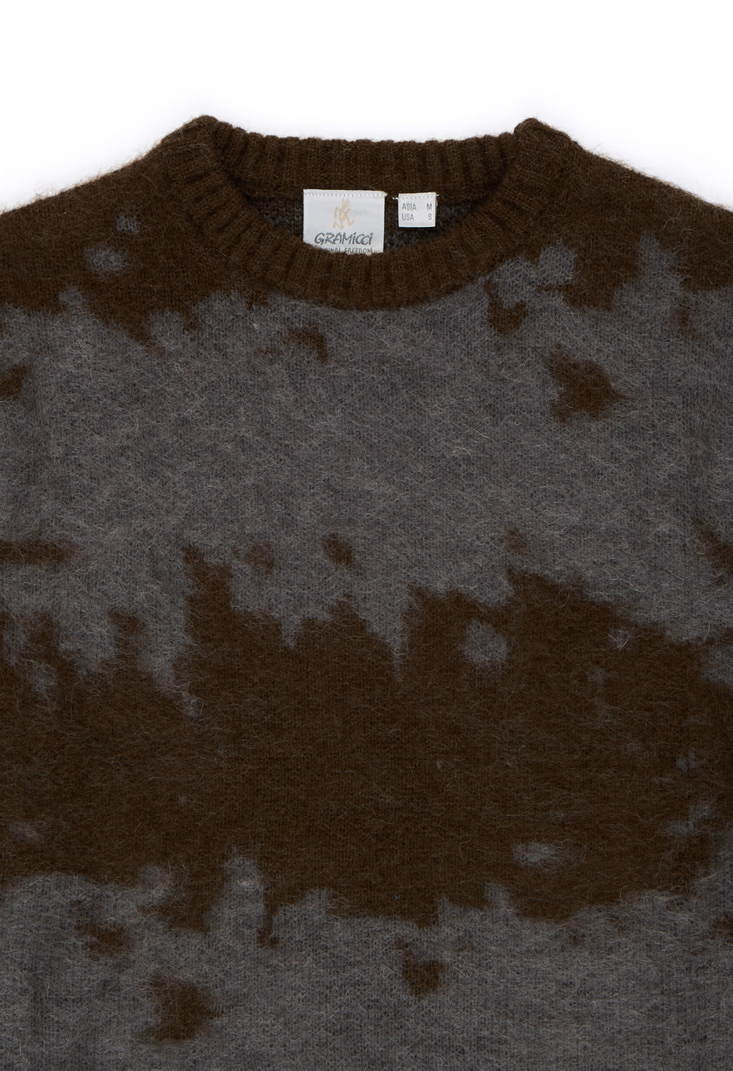 Gramicci Men's Mohair Splatter Sweater - Slate Splatter