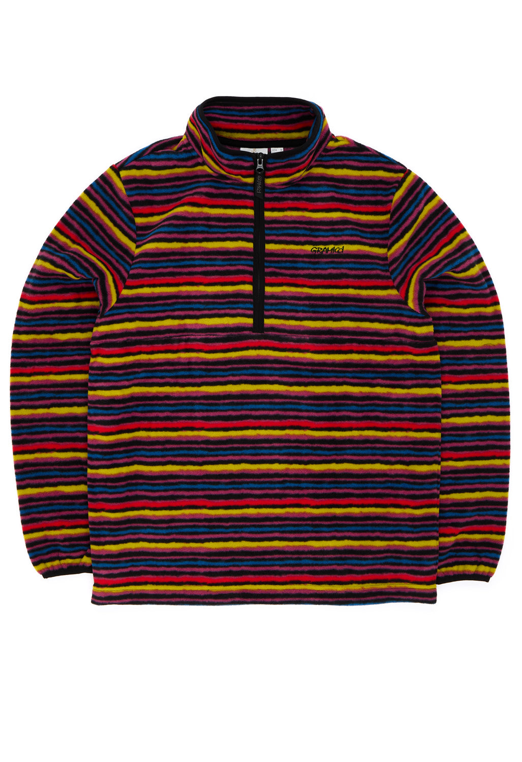 Gramicci Men's Thermal Fleece Pullover - Multi-Stripe