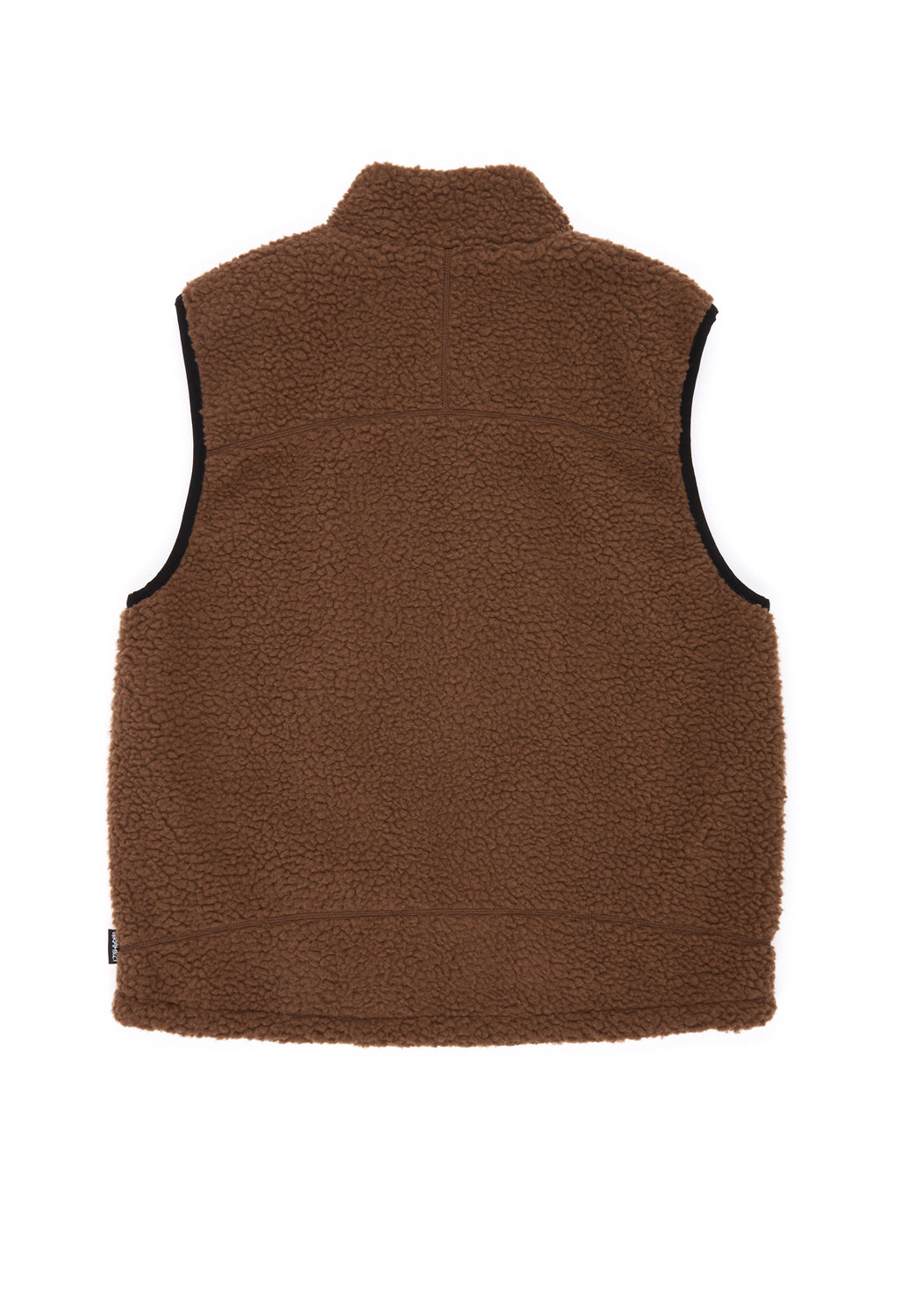 Gramicci Men's Reversible Sherpa Vest - Dark Brown / Black