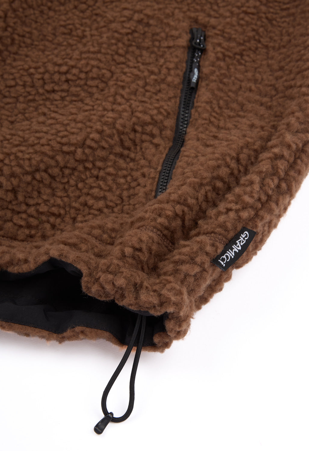 Gramicci Men's Reversible Sherpa Vest - Dark Brown / Black