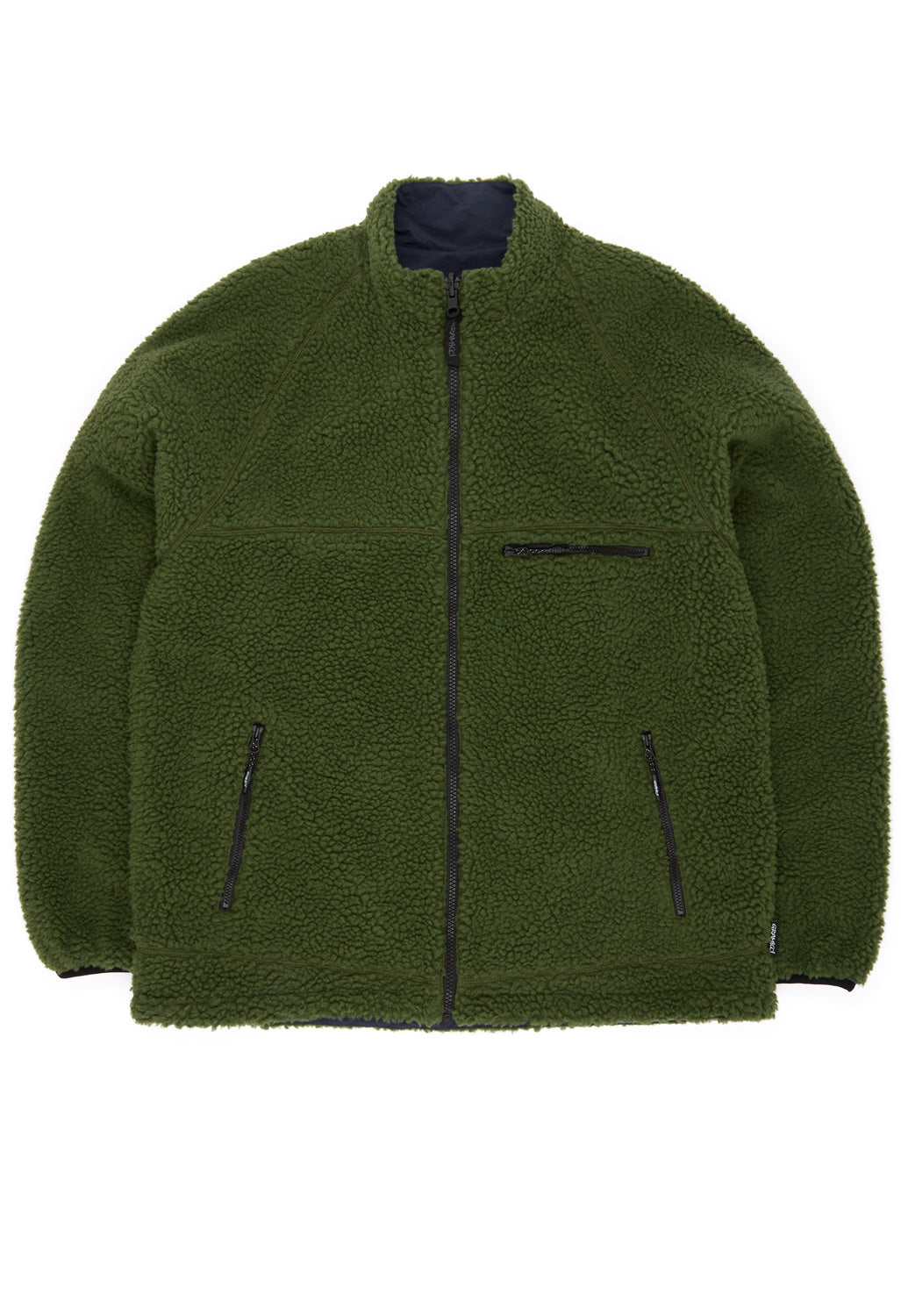 Gramicci Men's Reversible Sherpa Jacket - Olive / Navy