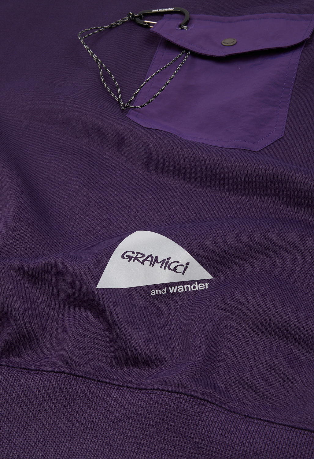 Gramicci x And Wander Pocket Sweatshirt - Purple