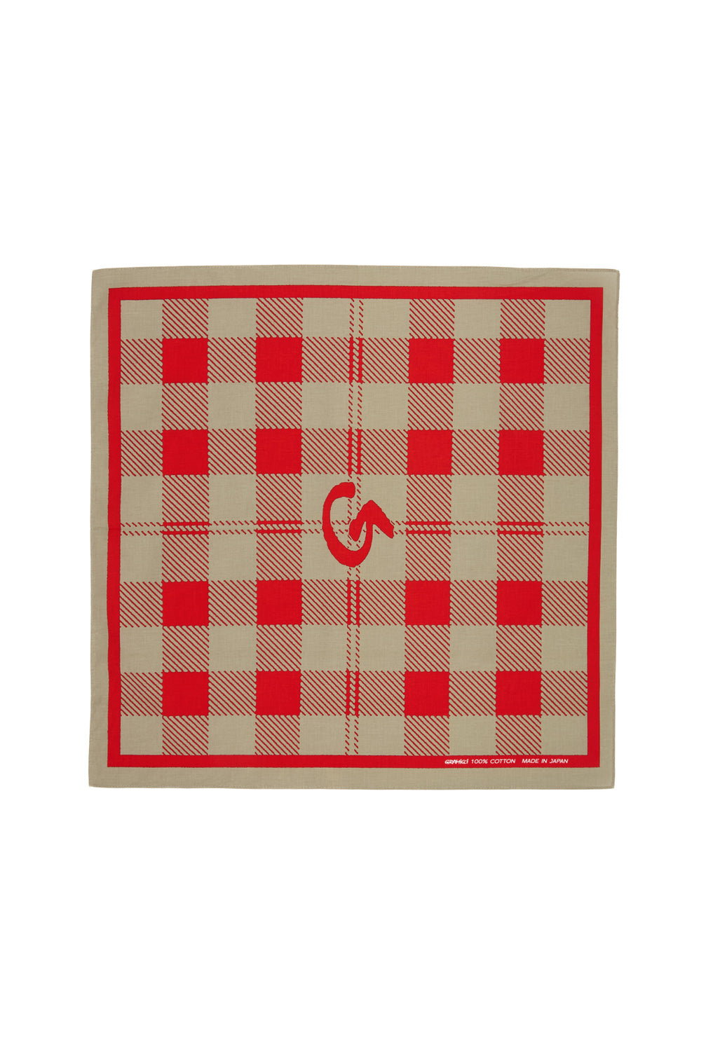 Gramicci Plaid Bandana - Crimson