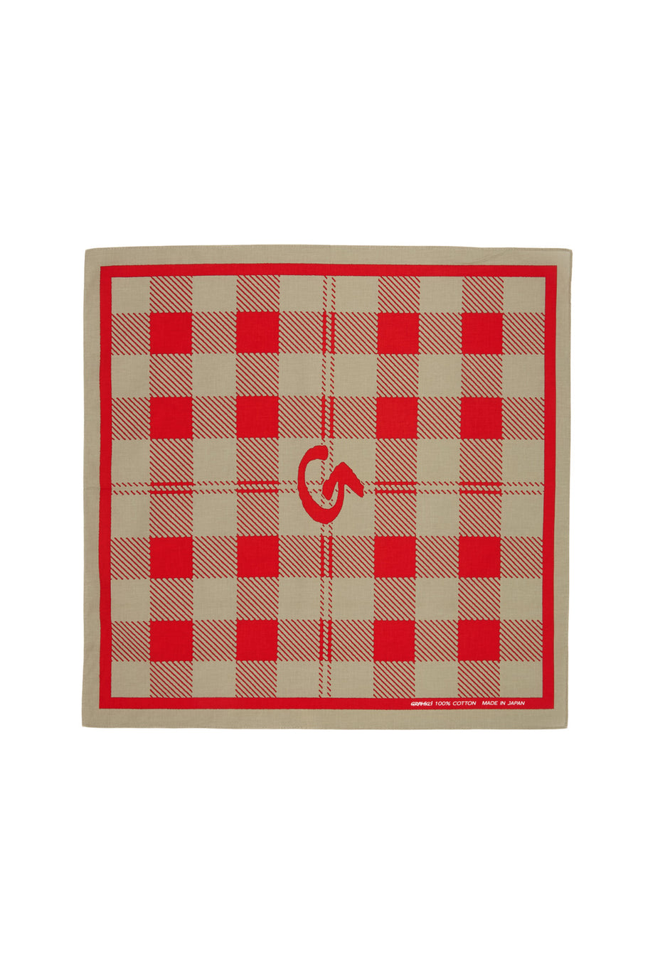 Gramicci Plaid Bandana - Crimson