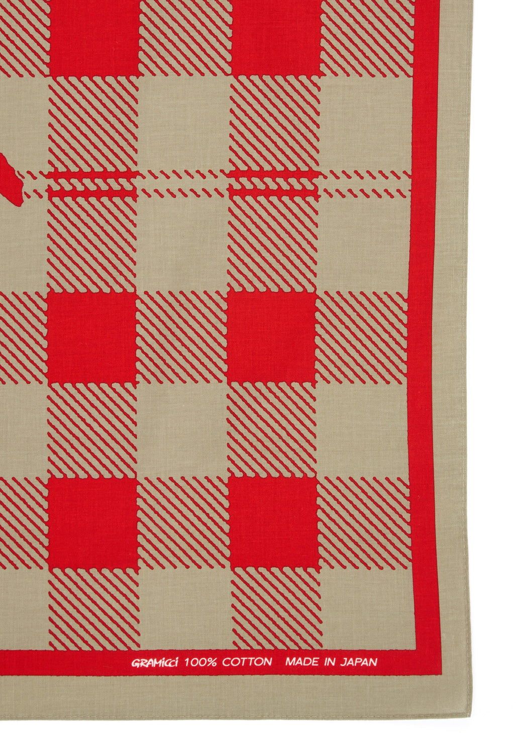 Gramicci Plaid Bandana - Crimson