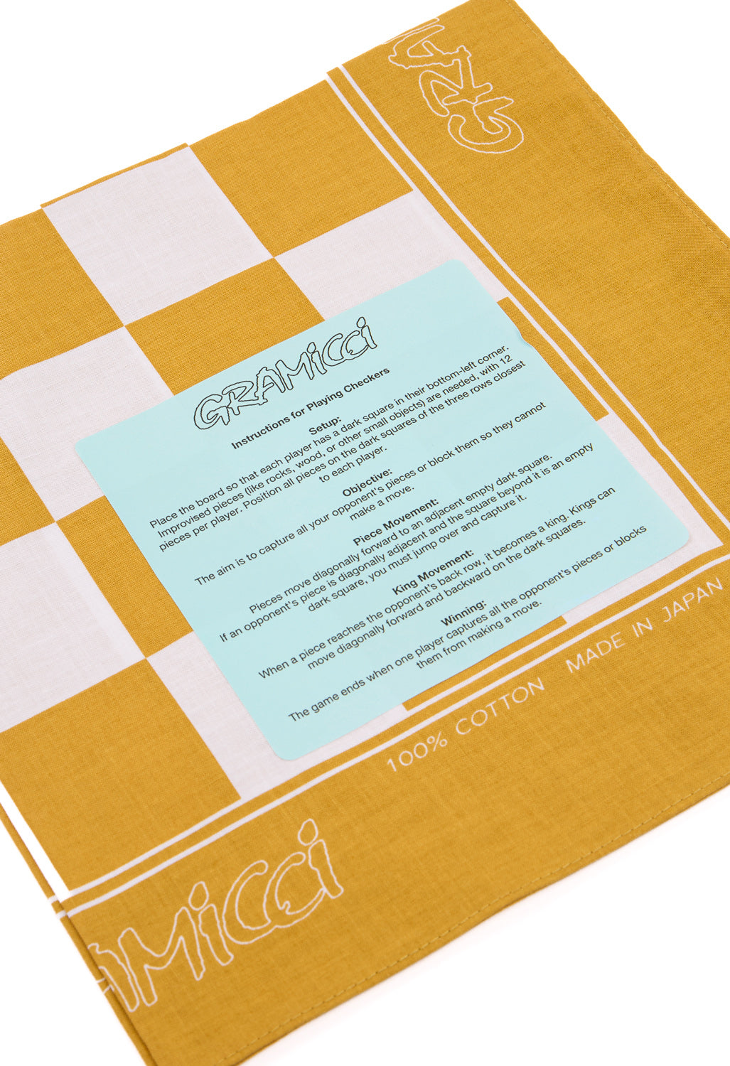 Gramicci Checkers Bandana - Yellow Orange