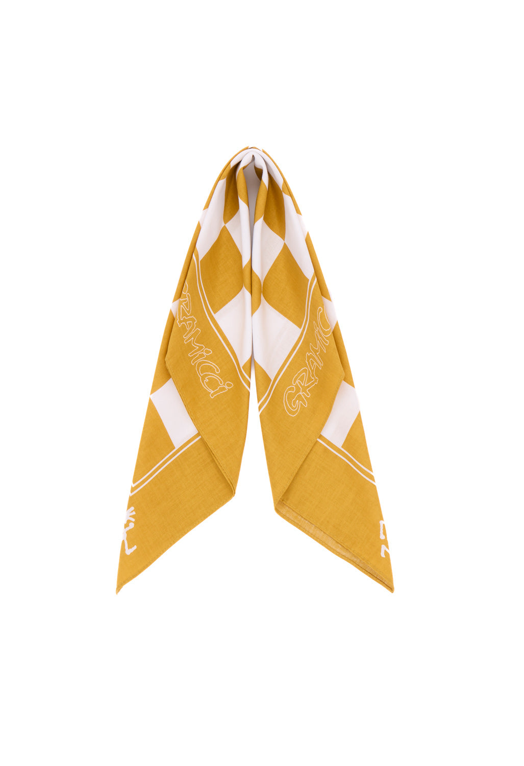 Gramicci Checkers Bandana - Yellow Orange