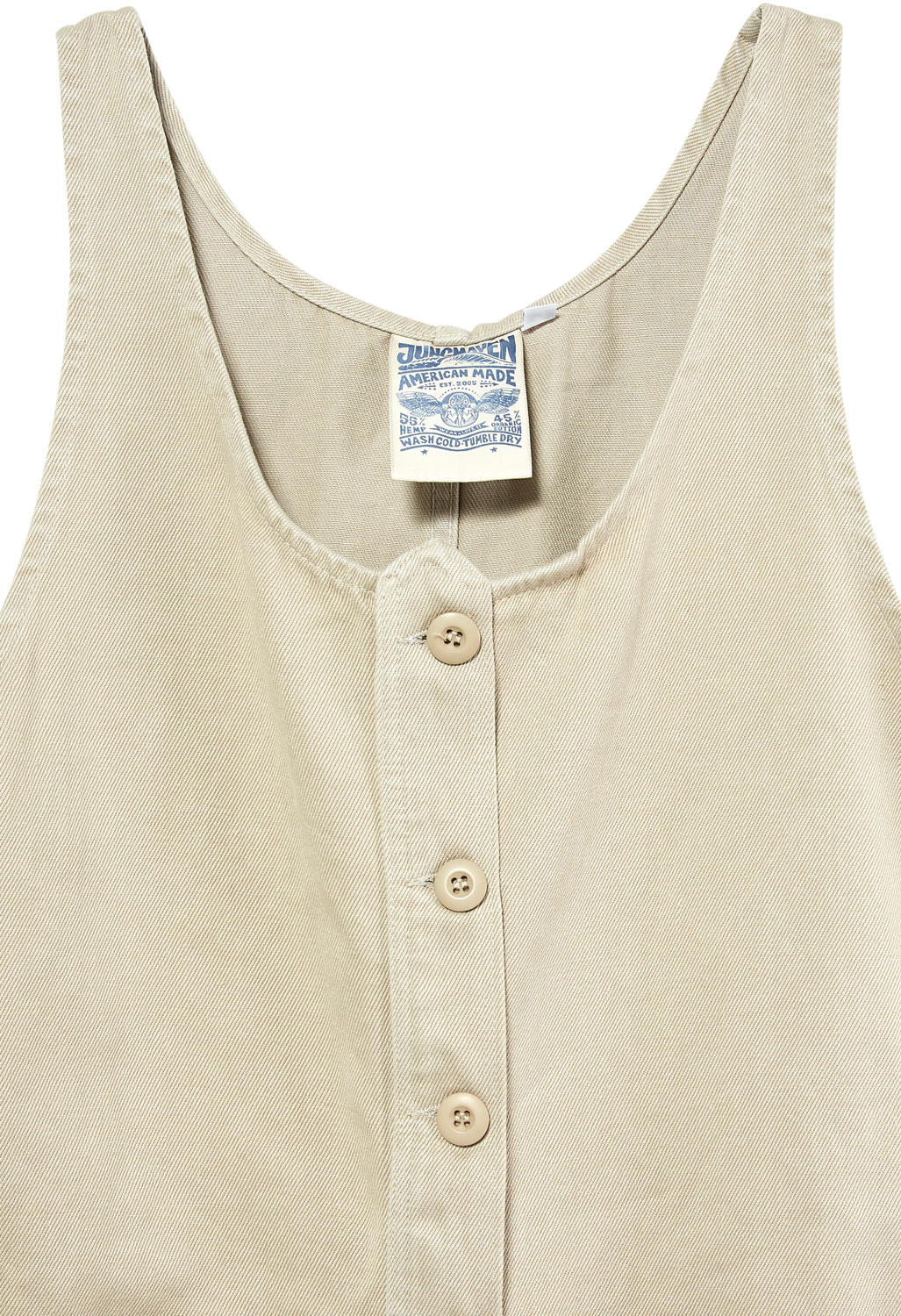 Jungmaven Women's Button Front Jumper - Canvas