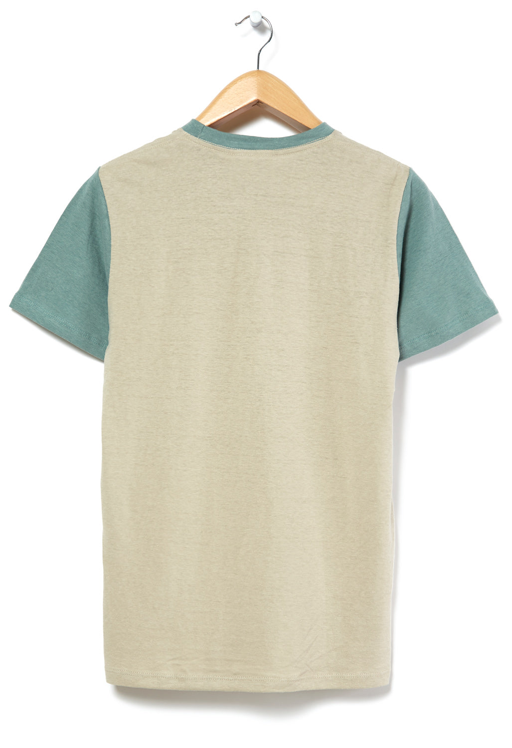 Jungmaven Colour Block Jung Men's T-Shirt - Canvas/Clay Green/Clay Green