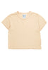 Jungmaven Women's Cropped Ojai Tee - Oat Milk