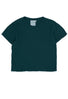 Jungmaven Women's Cropped Ojai Tee - Deep Teal