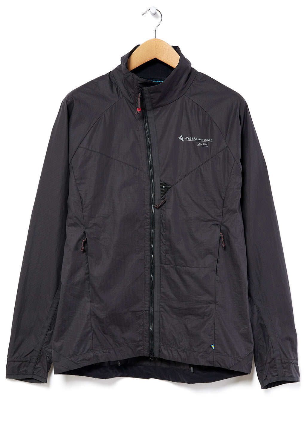 Klattermusen Men's Ansur Wind Jacket Raven Black