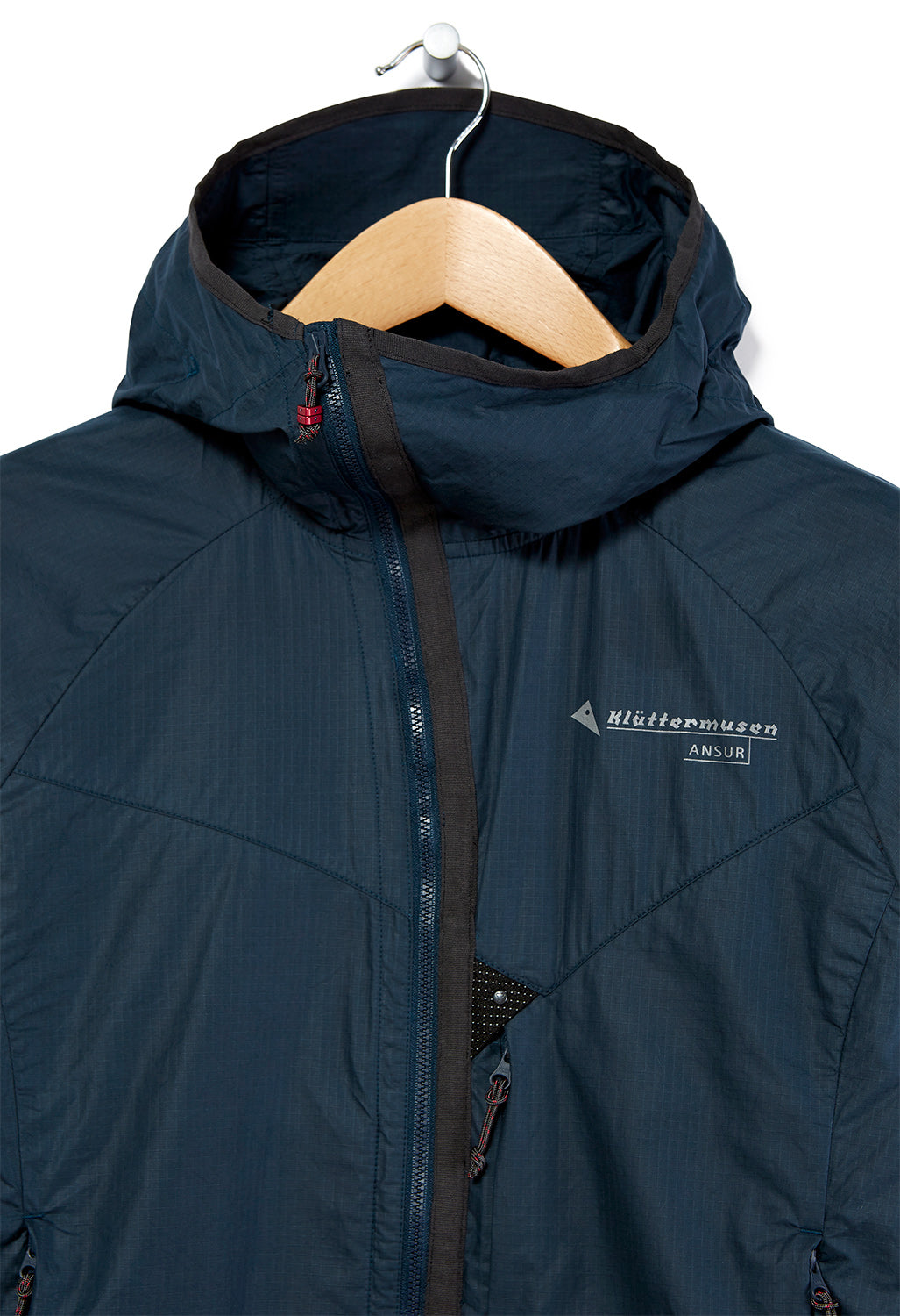 Klattermusen Ansur Men's Hooded Wind Jacket - Midnight Blue