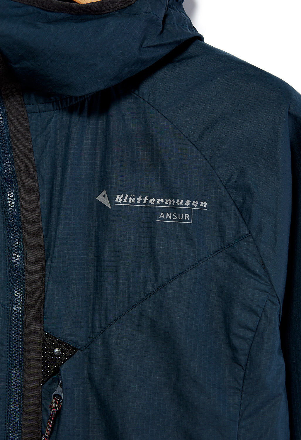 Klattermusen Ansur Men's Hooded Wind Jacket - Midnight Blue