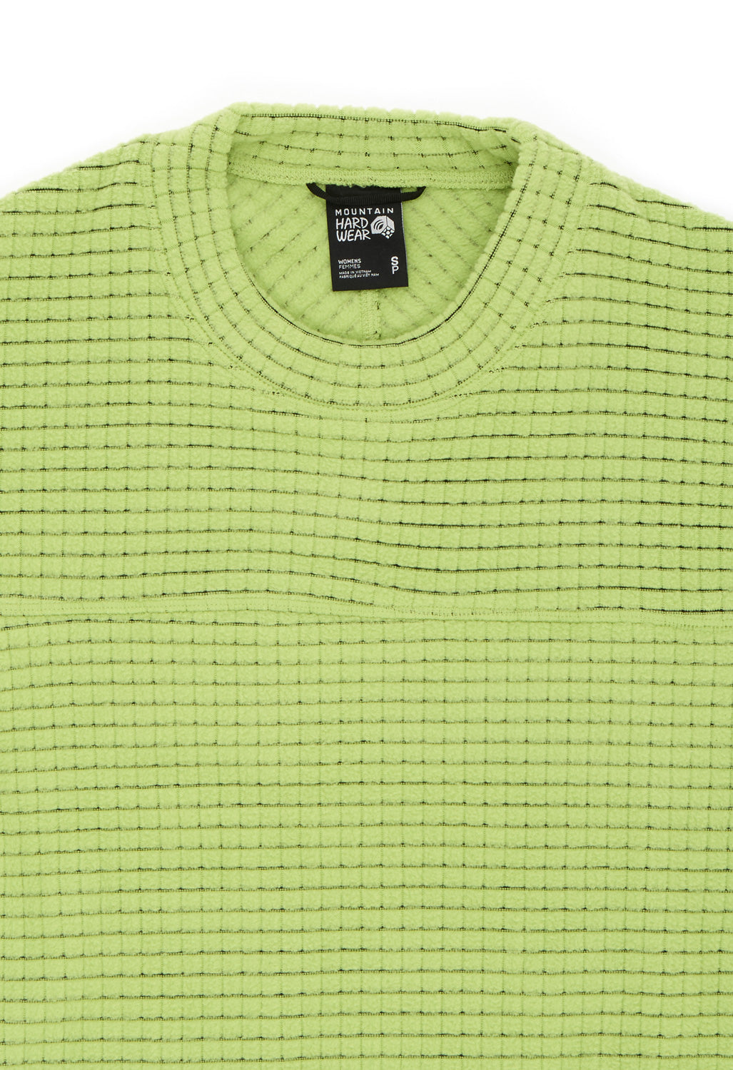 Mountain Hardwear Women's Summit Grid Big Grid Crew - Bright Lichen