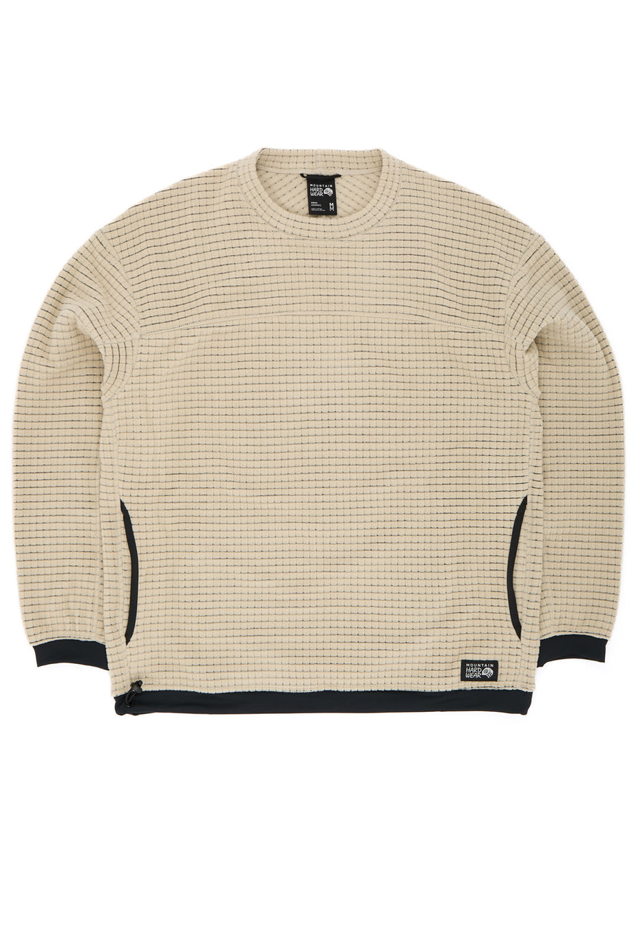 Mountain Hardwear Men's Summit Grid Big Grid Pullover Crew - Fossil