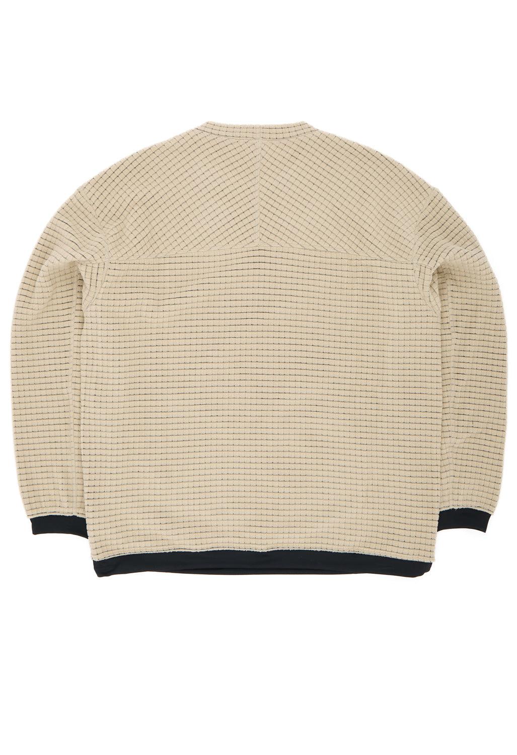 Mountain Hardwear Men's Summit Grid Big Grid Pullover Crew - Fossil