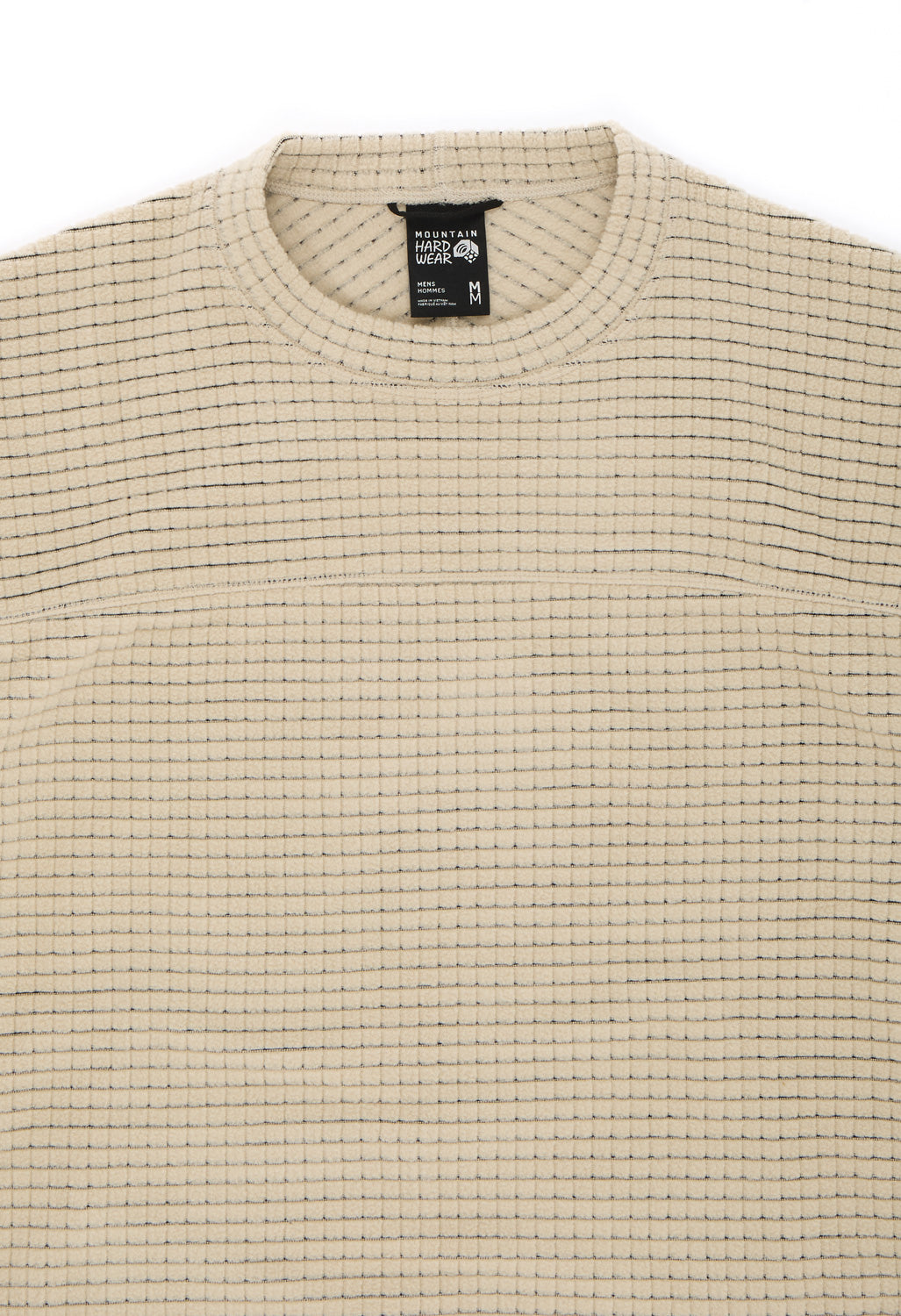 Mountain Hardwear Men's Summit Grid Big Grid Pullover Crew - Fossil