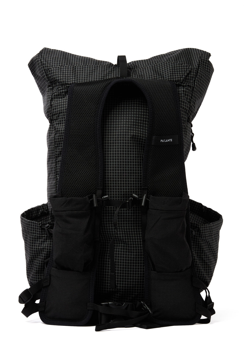 Pa'lante Packs V2 Pack with Joey Straps - Black Gridstop / Black UHMWPE Grid Mesh