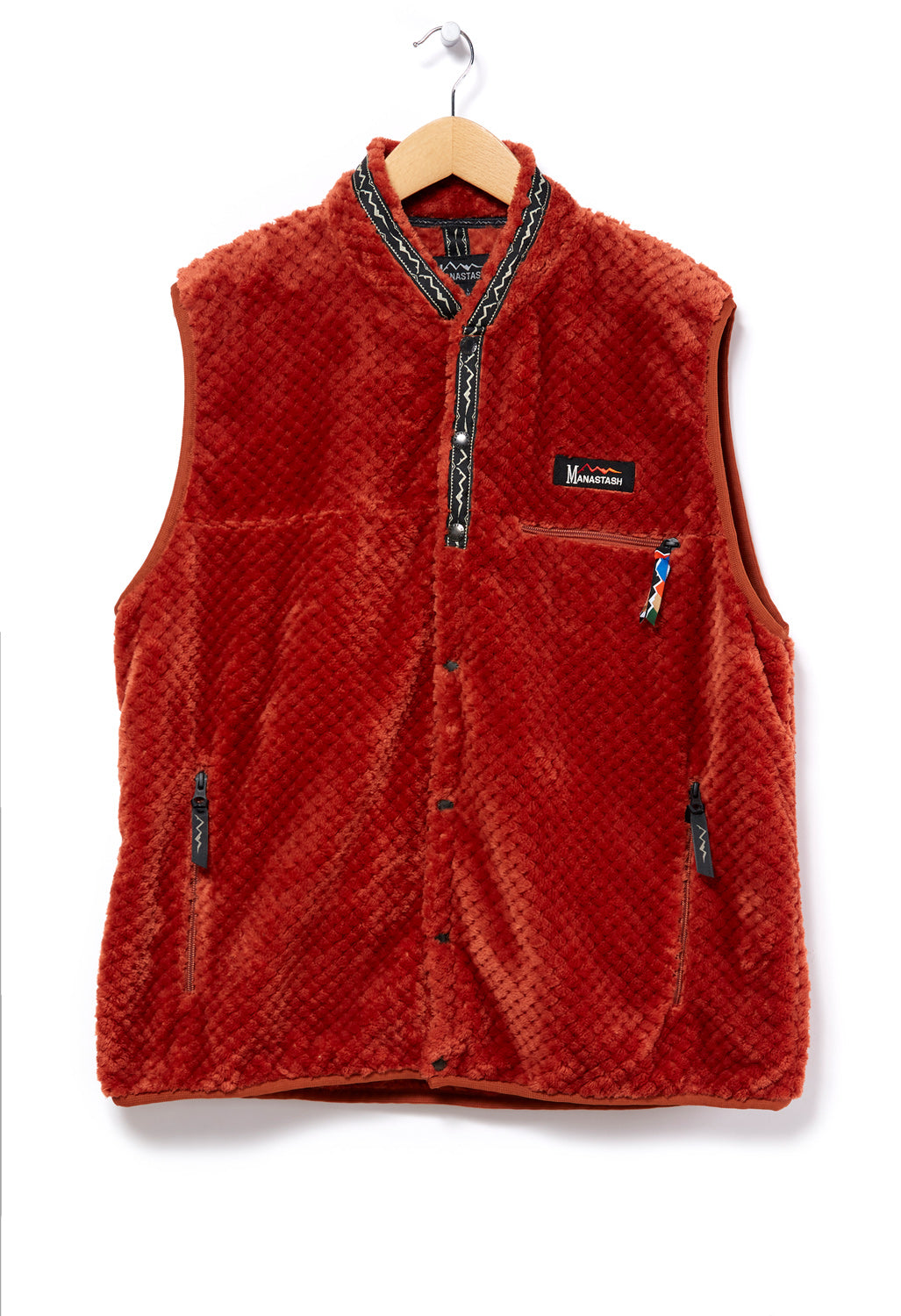 Manastash Men s Thermal Fleece Vest Rust