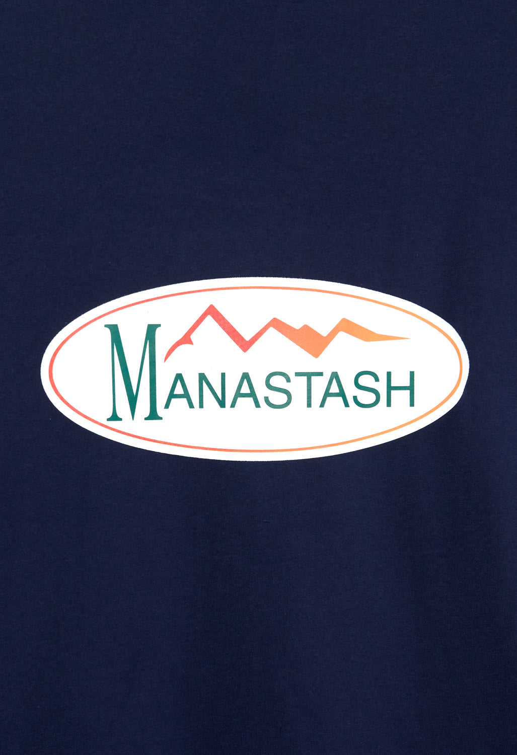 Manastash Men's Original Logo Long Sleeved T-Shirt - Navy