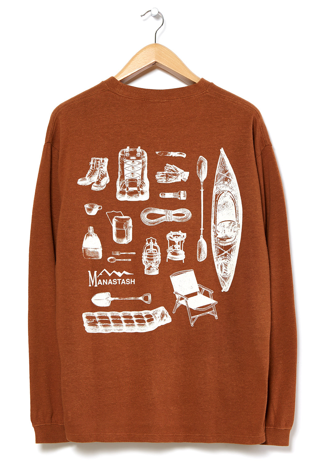 Manastash Men's Hemp Long Sleeved Tee Camper's Logo 0