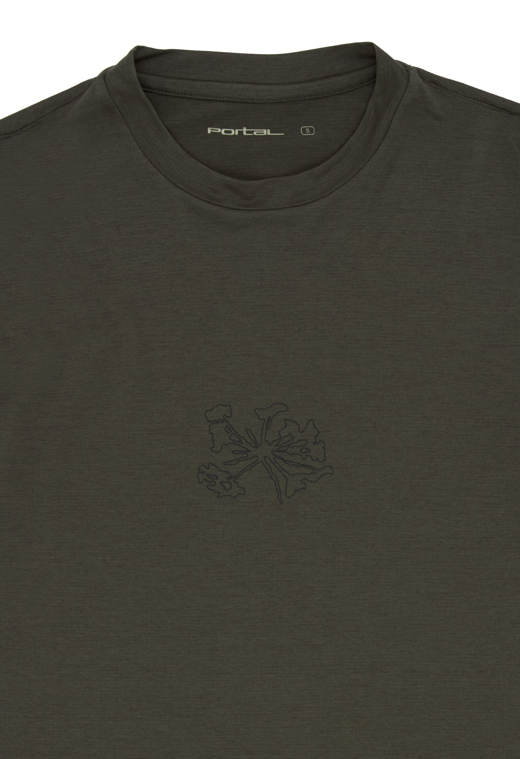 Portal Lateral Peak Tee - Dark Olive