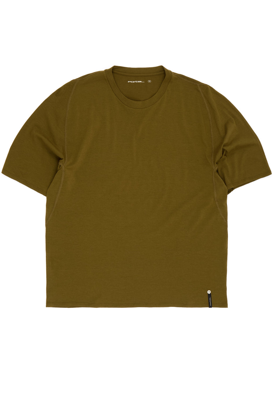 Portal Men's Drift Merino Tee - Dark Olive