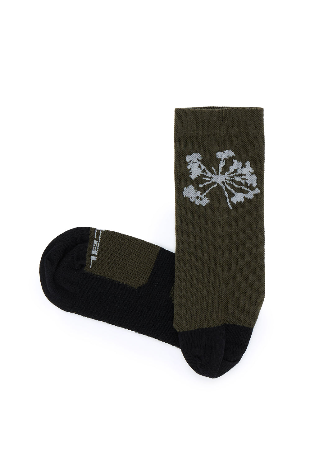 Portal Pattern Active Socks - Dark Olive