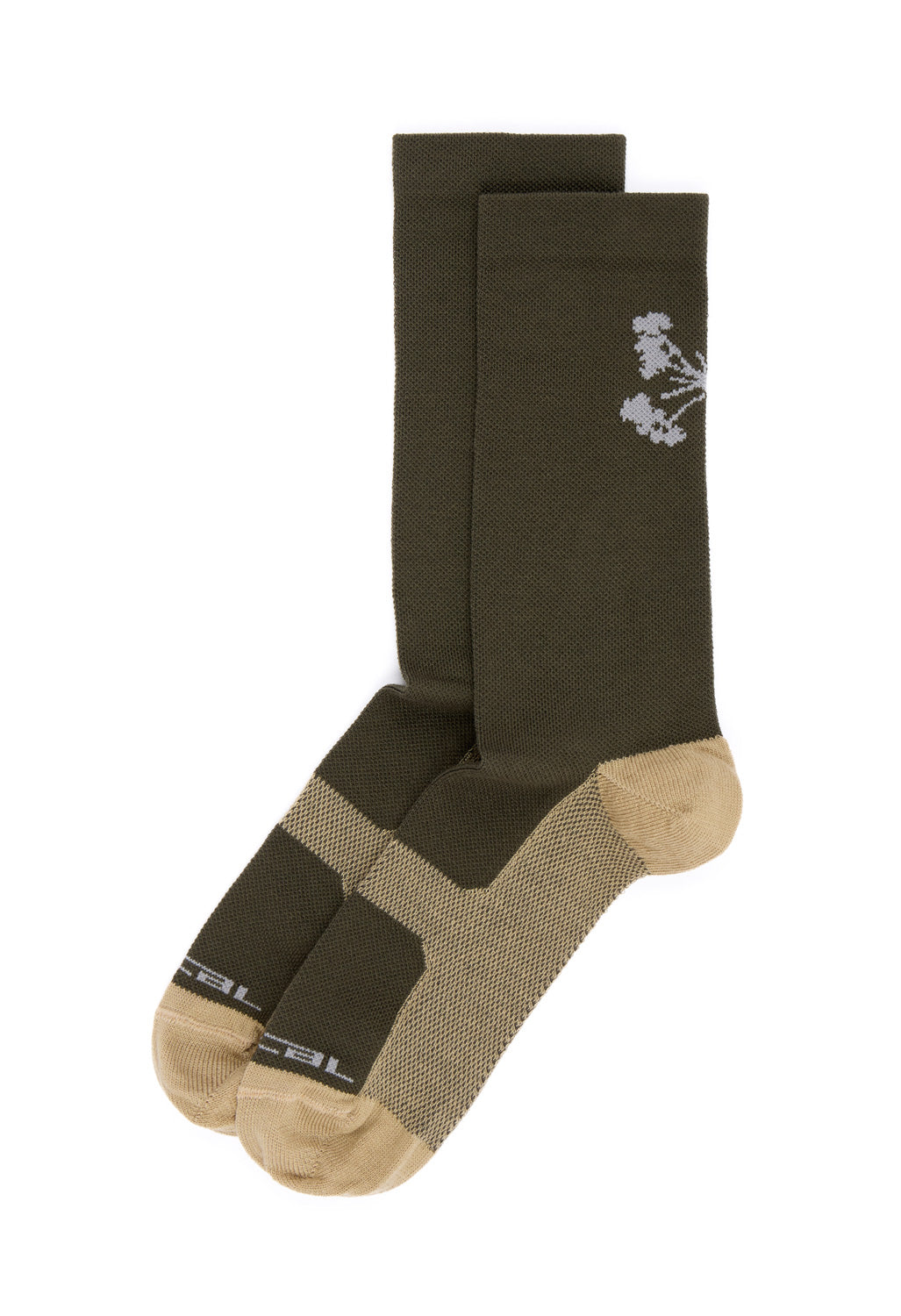 Portal Pattern Active Socks - Dusky Green