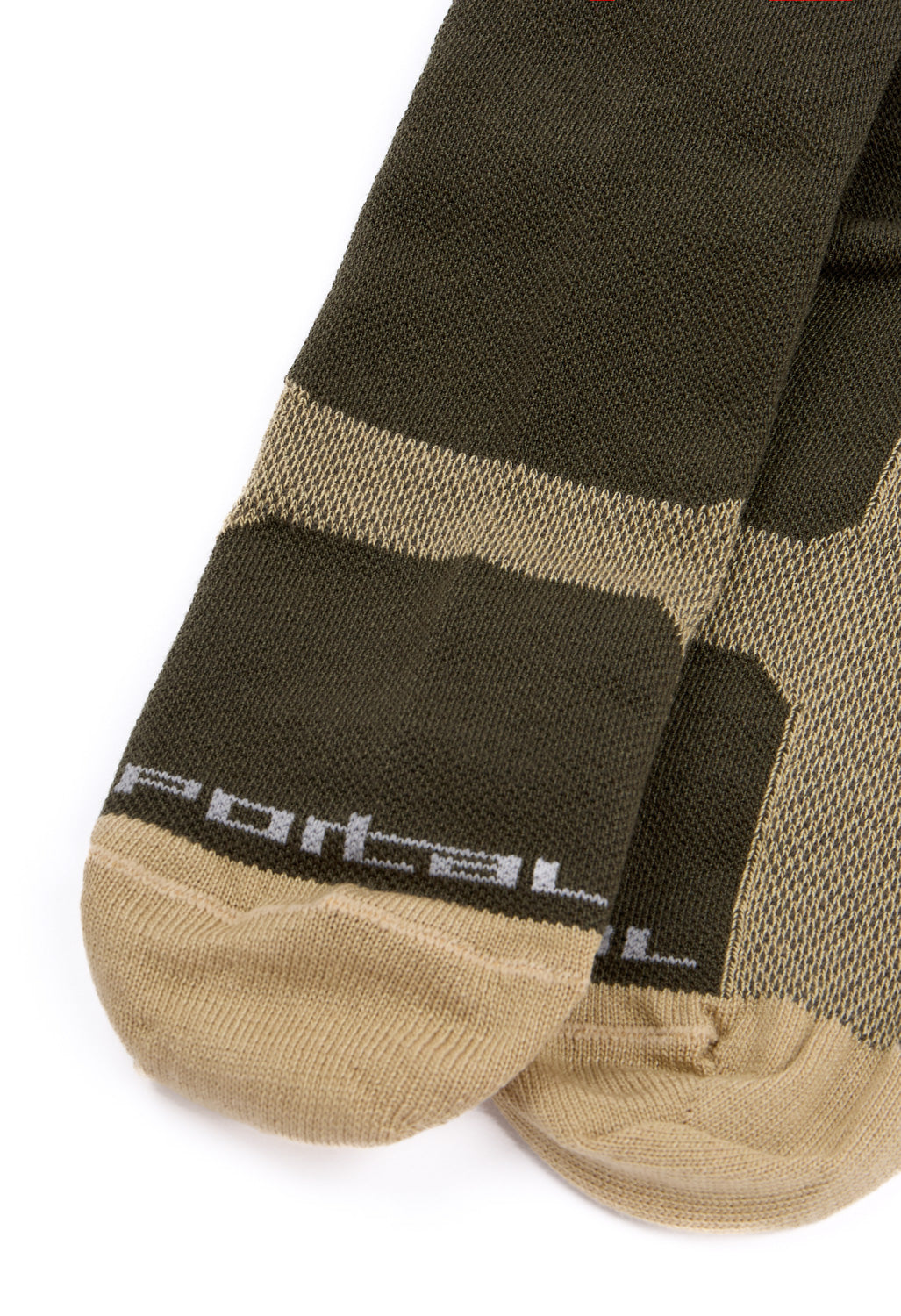 Portal Pattern Active Socks - Dusky Green