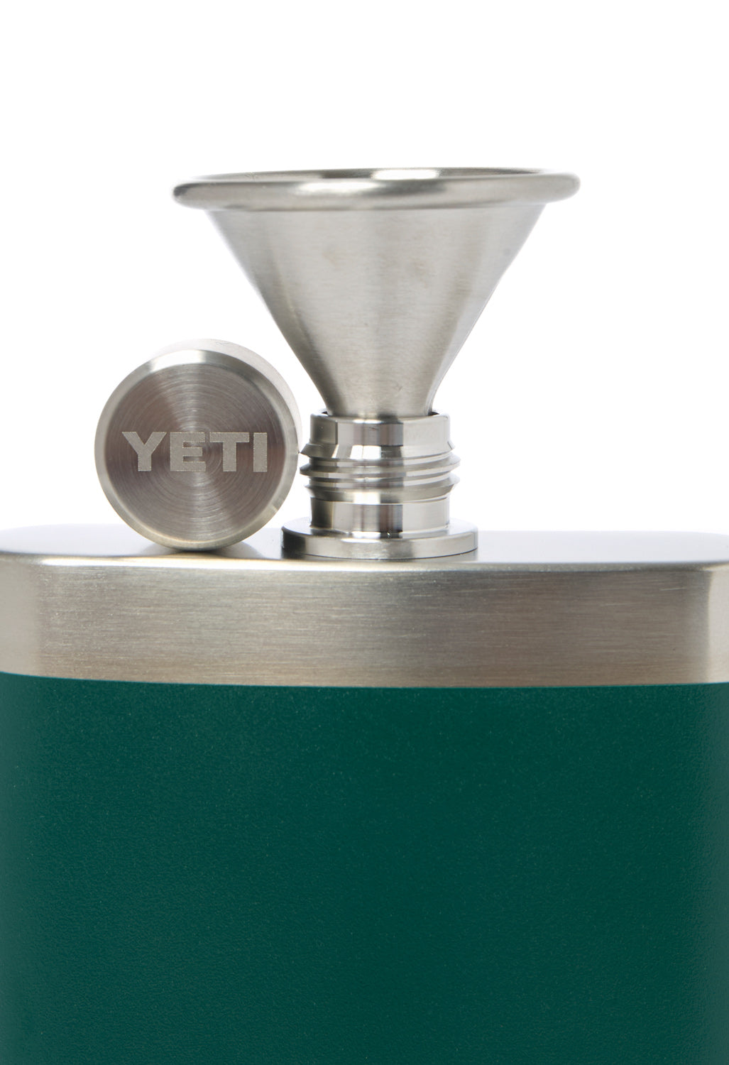 YETI Rambler Flask - Black Forest Green