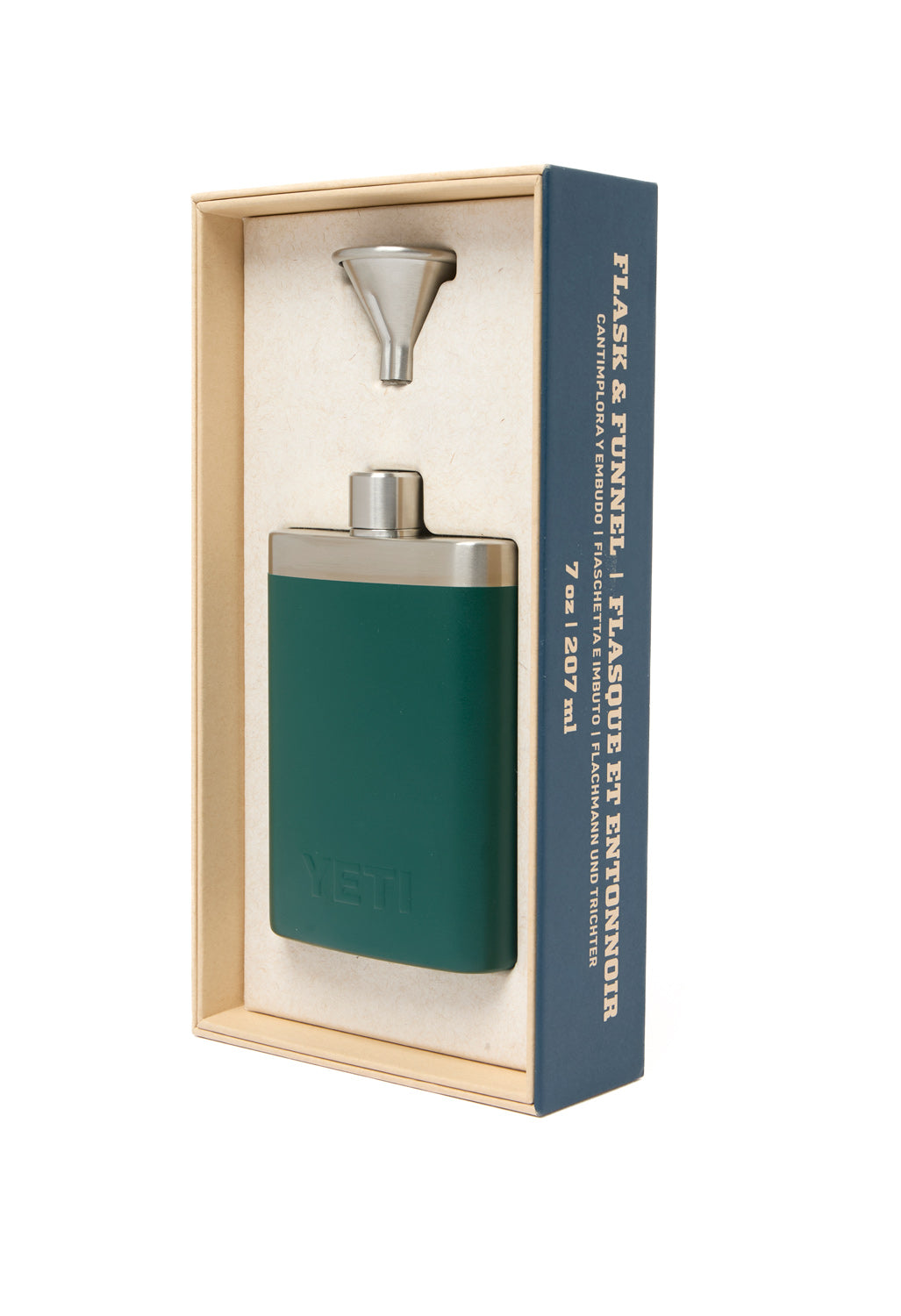 YETI Rambler Flask - Black Forest Green