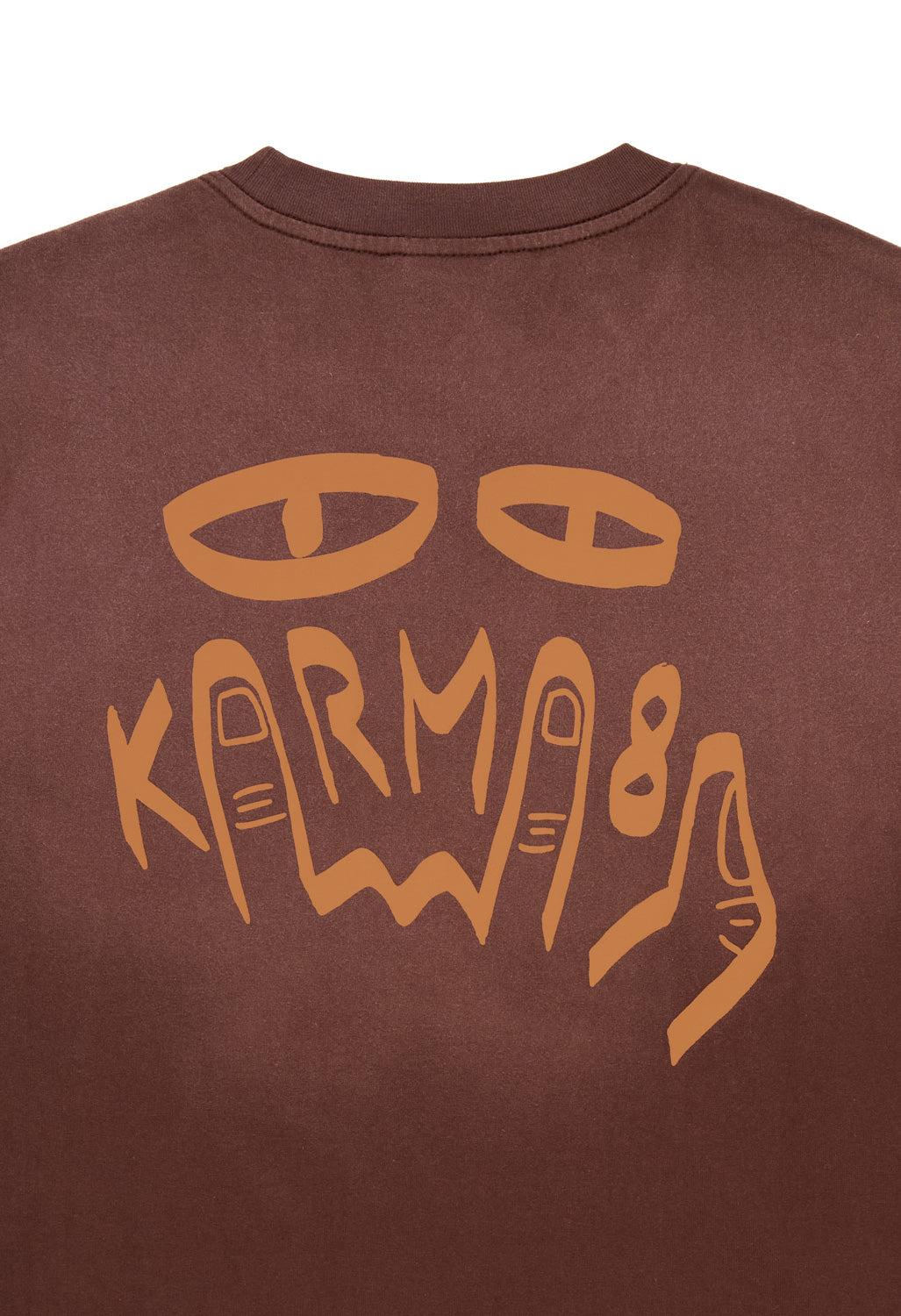 Karma8A Logo Ombre Tee - Brown