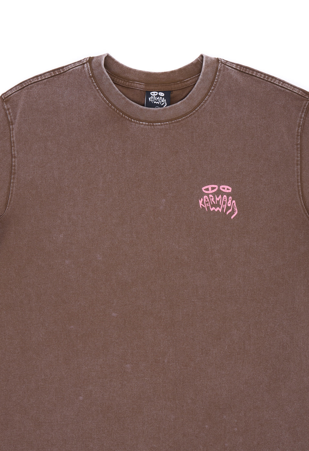 Karma8A Men's Washed Tee - Brown