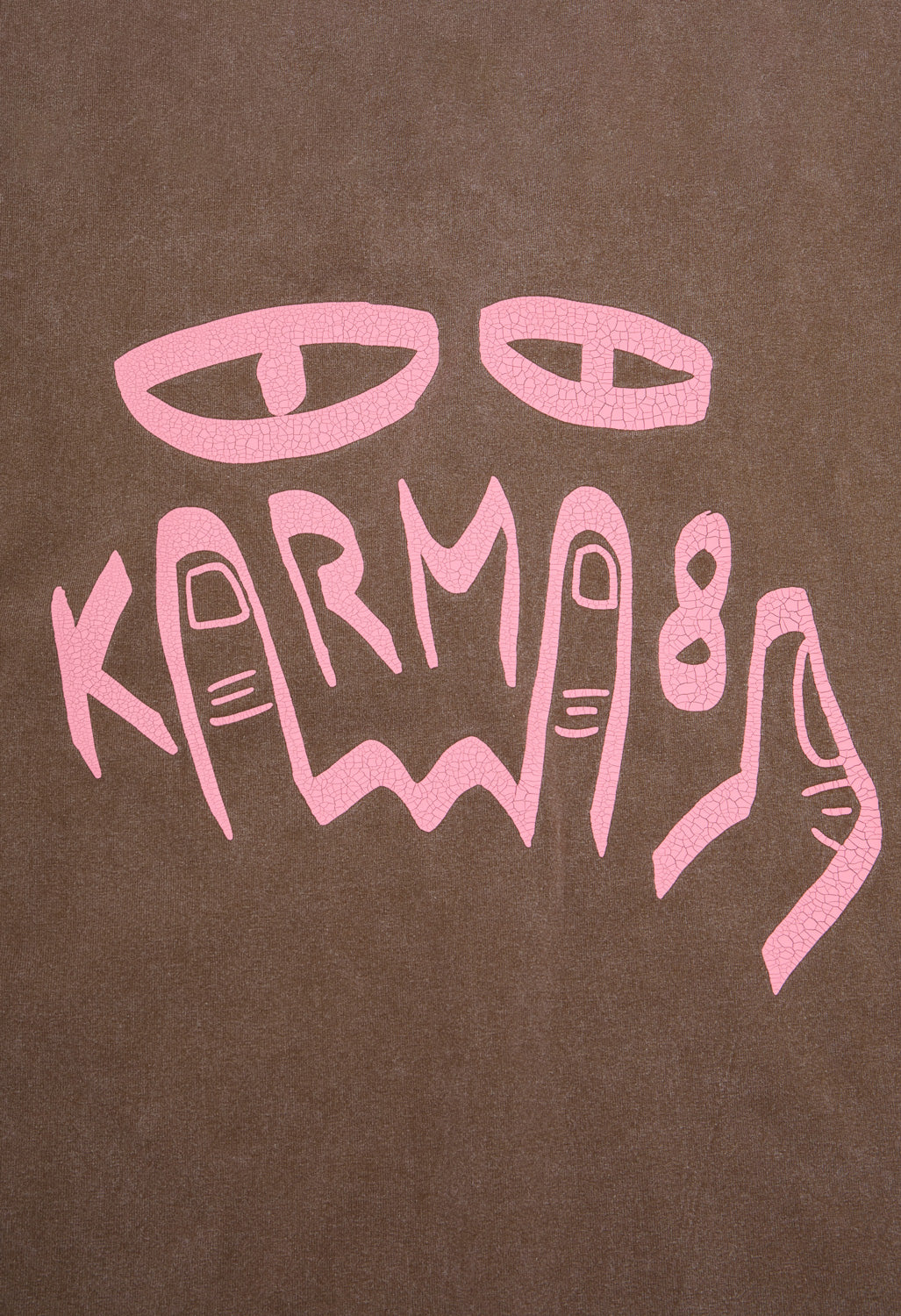 Karma8A Men's Washed Tee - Brown