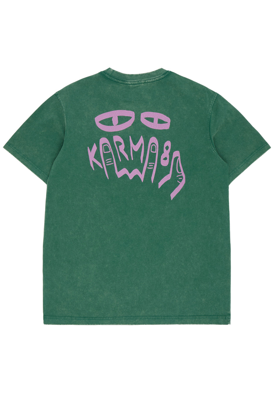 Karma8A Men's Washed Tee - Green