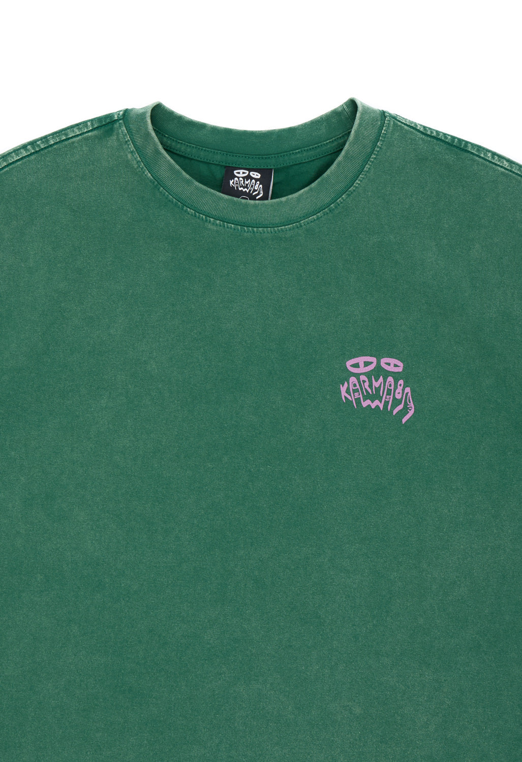 Karma8A Men's Washed Tee - Green