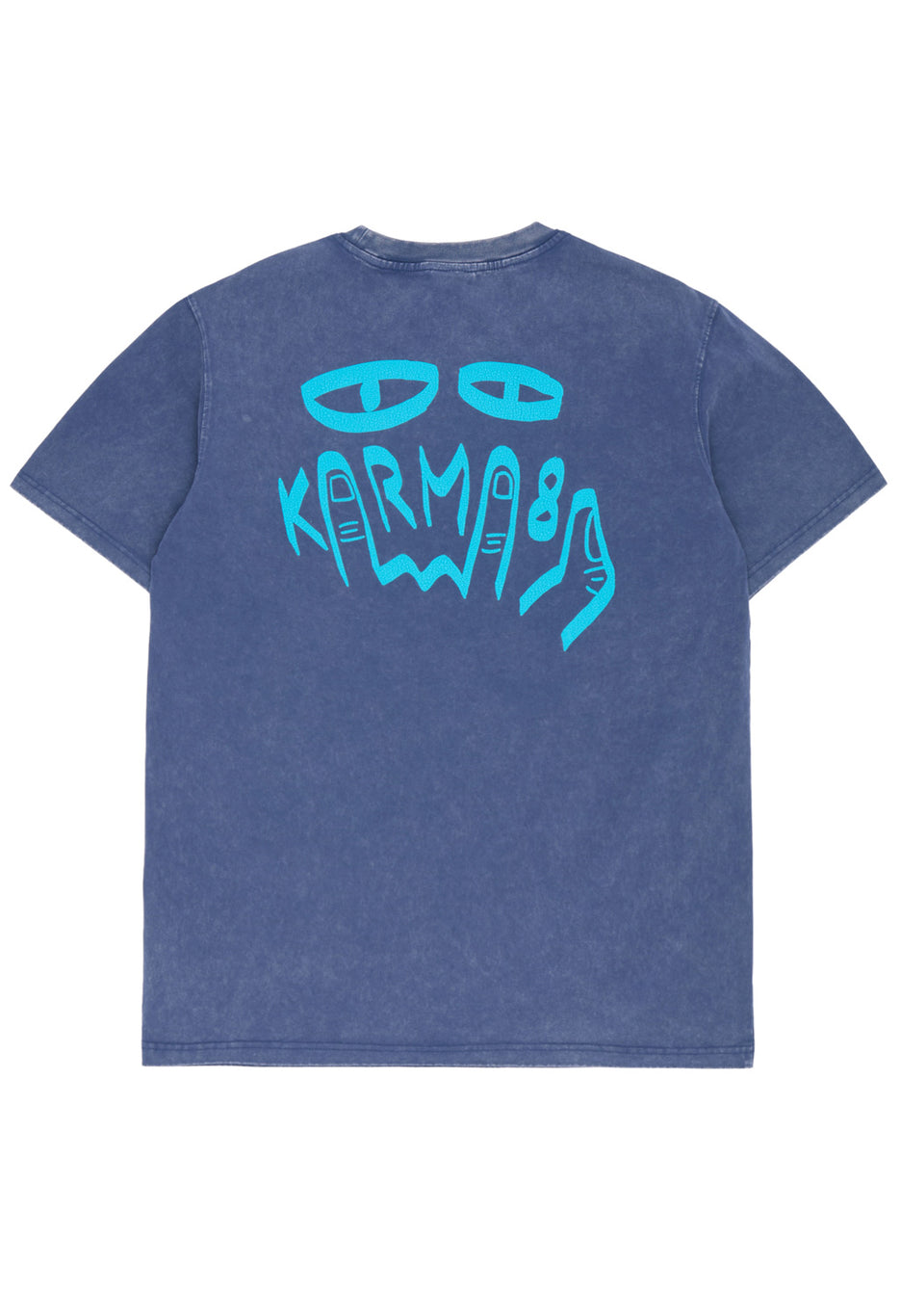 Karma8A Men's Washed Tee - Blue