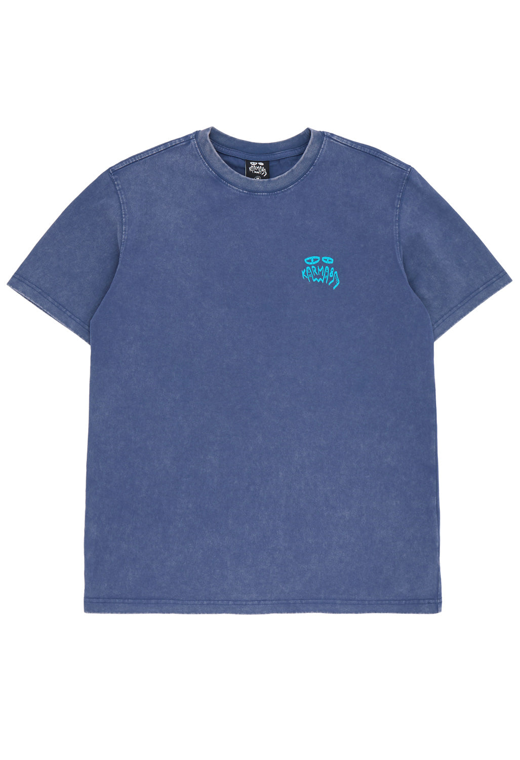 Karma8A Men's Washed Tee - Blue