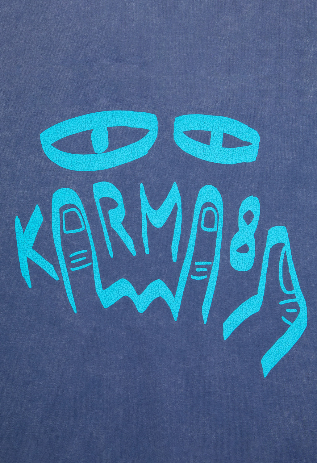 Karma8A Men's Washed Tee - Blue